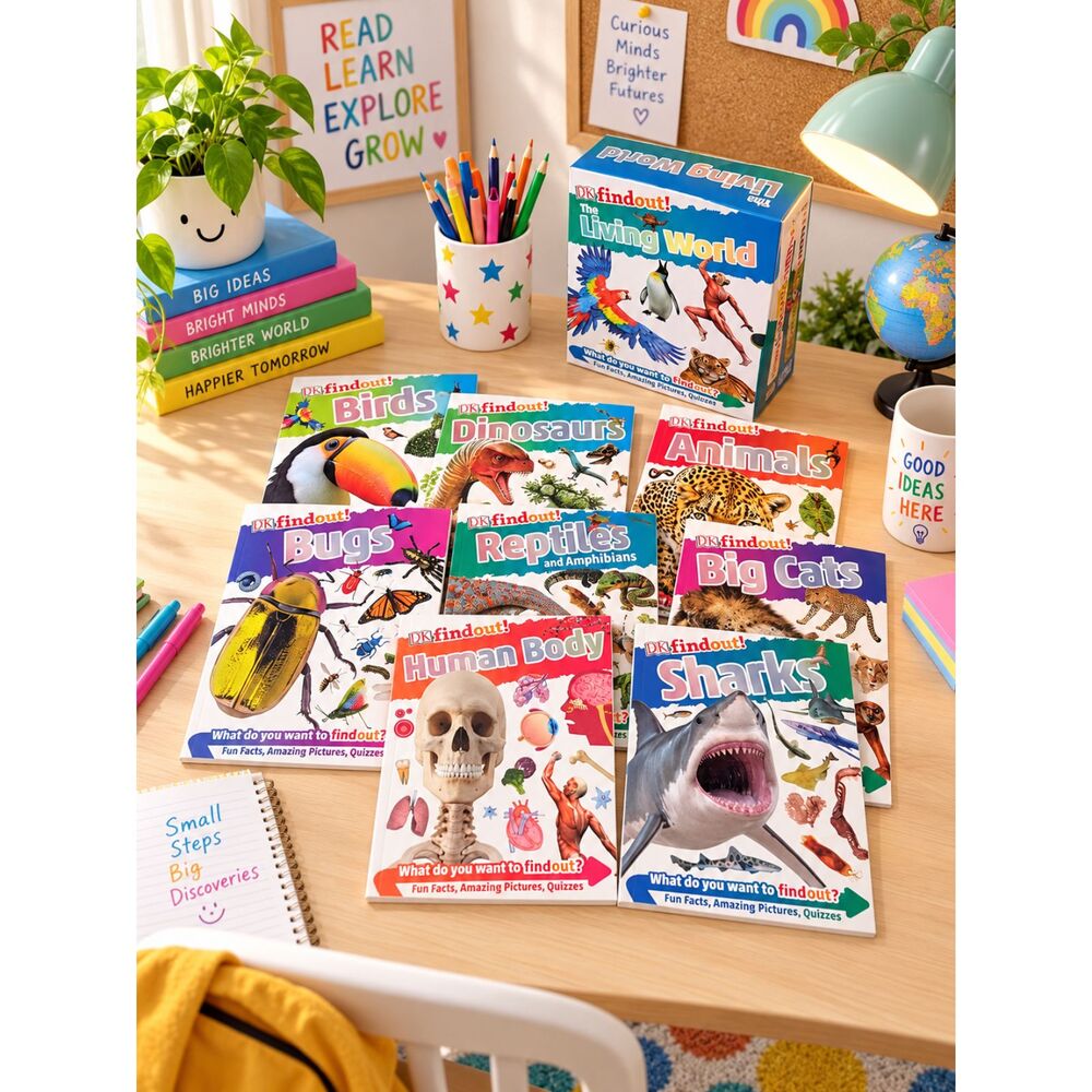 New DK Findout! The Living World 8 book series educational set